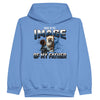 Made In the Image of My Father Kids Pullover Hoodie Blue